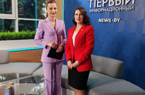 «Актуальное интервью» заместителя Председателя ГКНТ Татьяны Столяровой на "Первом информационном"